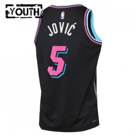 Maillot Basket Enfant Miami Heat Nikola Jovic 2025-26 Nike City Edition Noir Swingman